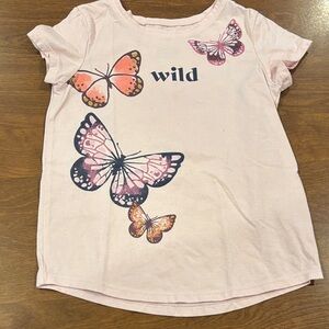 Jumping Beans Light Pink Butterfly Tee